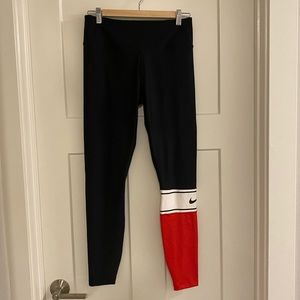 Black and Red Nike leggings
